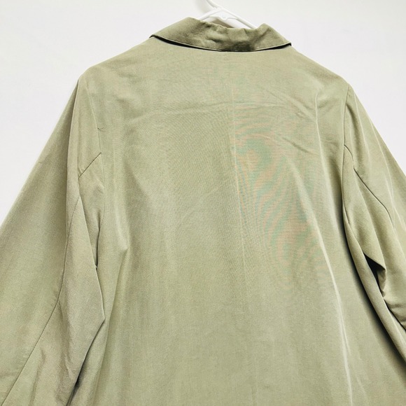 Sigrid Olsen Sport Sage Green Business Casual Jacket Linen Blend Women's 14 - Picture 10 of 15